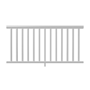 Deckorators Pre-Assembled Classic 6-ft x 36-in White Composite Deck Rail Kit | 664612 $59.98
