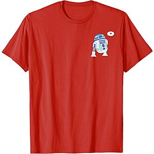 Amazon Essentials Star Wars Valentine's Day Love from R2-D2 T-Shirt (various) $14 