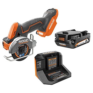 18V SubCompact Brushless Cordless 3 in. Multi-Material Saw Kit with (3) Cutting Wheels, 2.0 Ah Battery, and 18V Charger $119