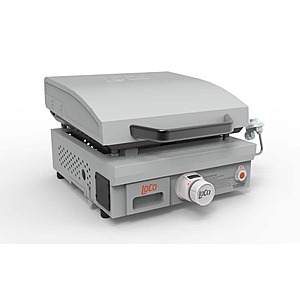 LOCO Series I 16 in. 1-Burner Portable Tabletop Digital Propane SmartTemp Flat Top Grill/Griddle in Chalk Finish $88