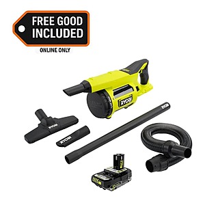RYOBI ONE+ HP 18V Cordless Hand Vacuum with HEPA Filter with 2.0 Ah Battery $124