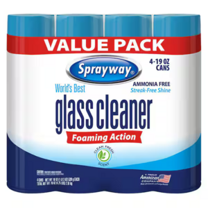 Select Home Depot Stores: 4-Pk 19-Oz Sprayway SW Glass Cleaner Aerosol $7.25 + Free S&H
