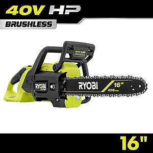 RYOBI 40V HP Brushless 16" Cordless Electric Chainsaw (Tool Only) $159 + Free S&H