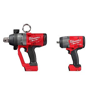 Milwaukee M18 FUEL 18V Brushless 1" & 1/2" Impact Wrench 2-Tool Kit