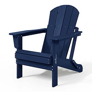 WestinTrends Malibu Outdoor Folding HDPE Adirondack Chair (Various Colors) $80 + Free S&H