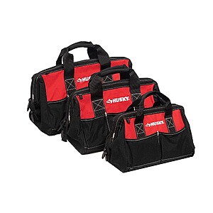 Select Home Depot Stores: 3-Pc Husky Tool Bag Combo Set (18", 15" & 12") $29.90 (In-Store Only)