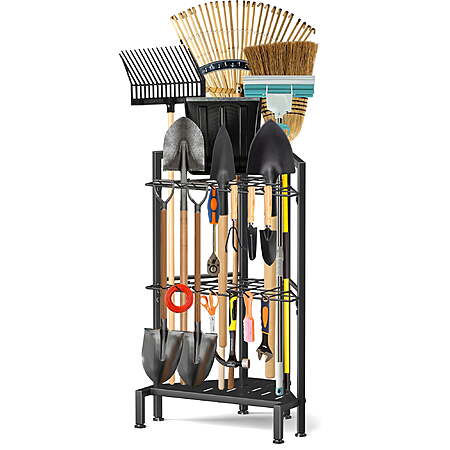 Garden Tool Organizer, Yard Tool Tower Rack for Garage Organization Corner Storage for Garden, Shed, Garage Storage $31.49