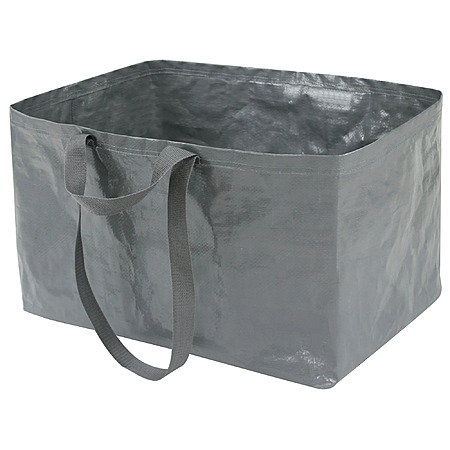 Mainstays Heavy Duty Open Top Storage Bag, Grey, 19 Gallon, 22.8" x 14.3" x 13.0". $1.96