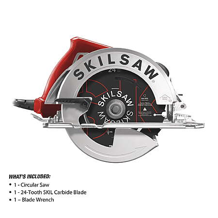 (Open Box) SKILSAW 15 Amp Corded 7-1/4 inch Circular Saw, 51° Precision Beveling Capacity w/24-Tooth SKILSAW Blade, Model SPT67WE-01 $33