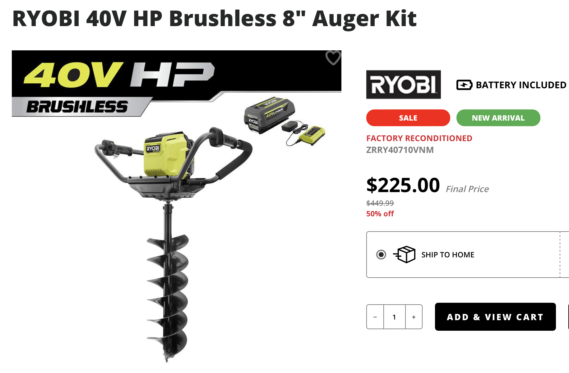 Ryobi Auger Drill atelieryuwa.ciao.jp