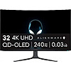 Alienware - AW3225QF 31.6&amp;quot; QD-OLED Curved 4K UHD 240Hz .03-ms G-SYNC Gaming Monitor with HDR (HDMI, USB-C) - Lunar Light $799.99 at Best Buy