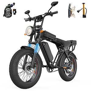 Aairsk X5 20" Fat Tire 48V 15Ah 1500W Motor All Terrain Electric Bike $482 + Free Shipping