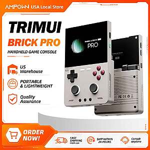 Trimui Brick Pro 3.95" IPS Handheld Game Console 5000mAh Long Battery No Card $62.6 + Free Shipping