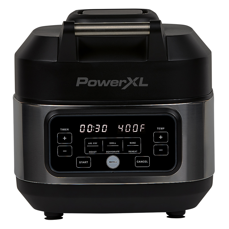 PowerXL Grill Air Fryer Home, Electric Indoor Grill and 5.5 Quart Air Fryer Multi-Cooker – Roast, Bake, Dehydrate, Reheat - Black - Walmart.com - $69