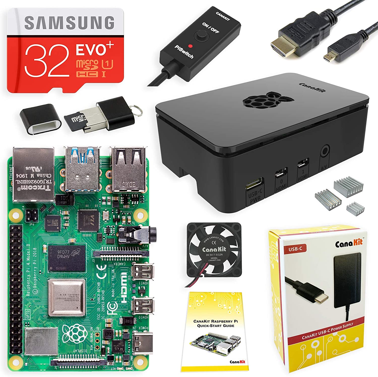 CanaKit Raspberry Pi 4 4GB Starter Kit - 4GB RAM Black case  10% COUPON APPLIED AT CHECKOUT $89.99