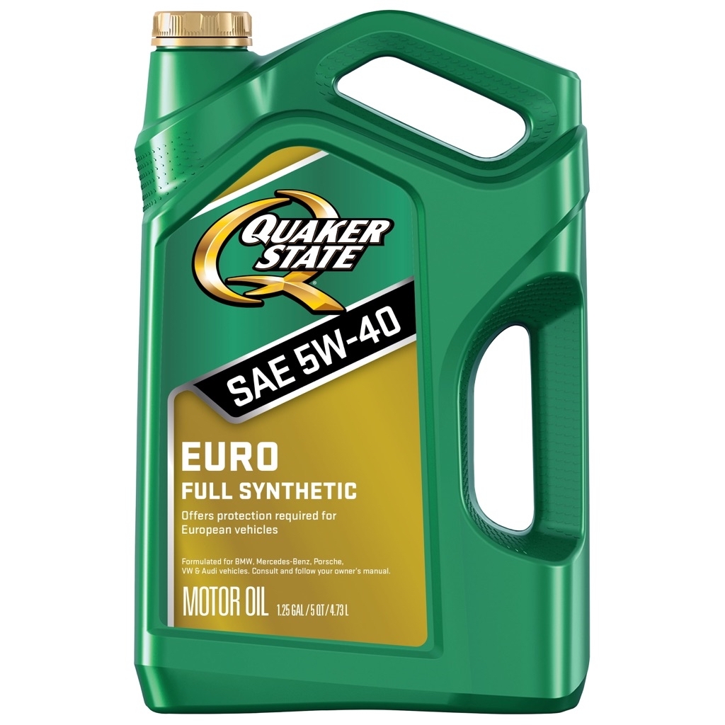 Quaker State Euro Full Synthetic 5W-40 Motor Oil, 5-Quart, 22.97 - $22.97