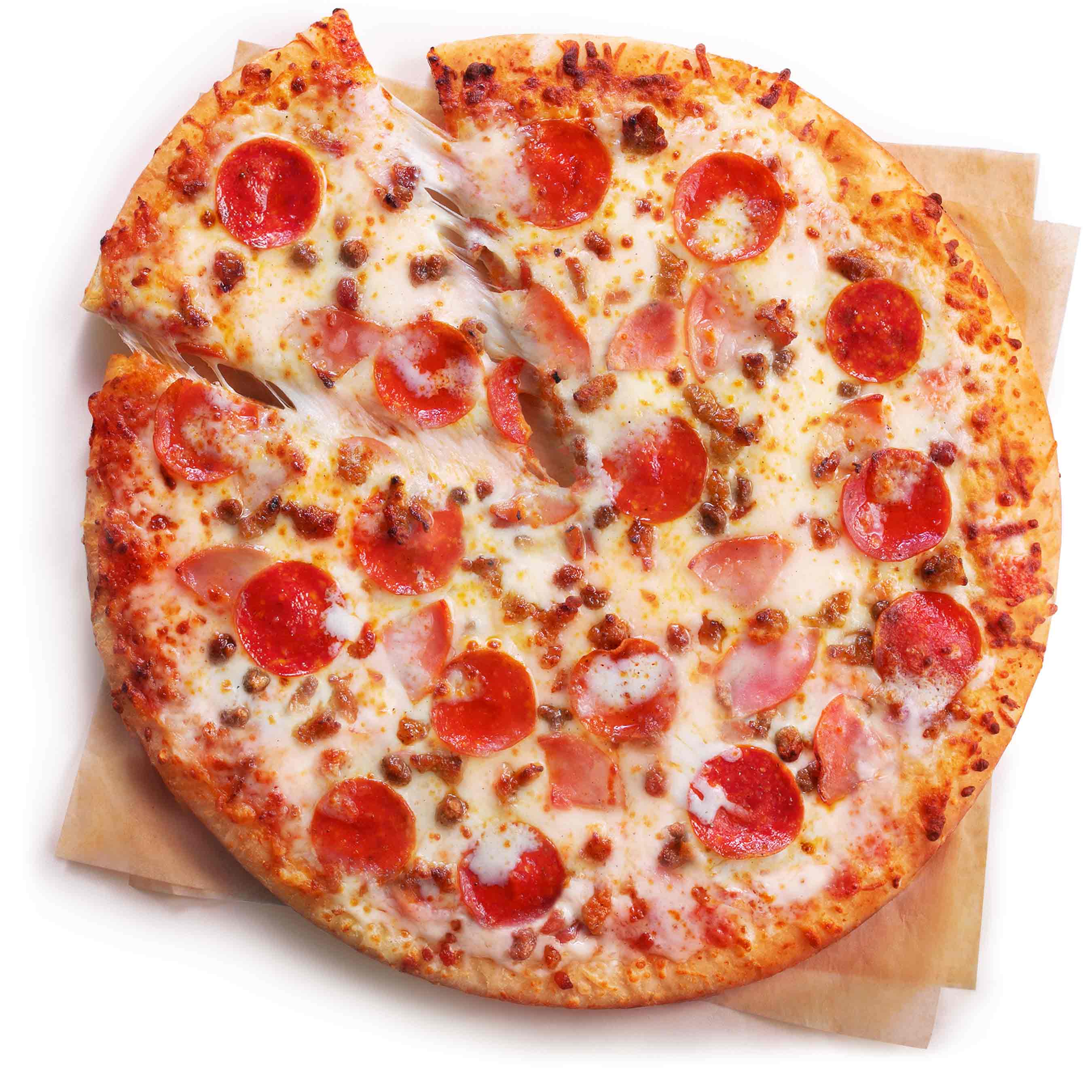 7 Eleven Two Large Pizzas Pepperoni Meat Triple Cheese
