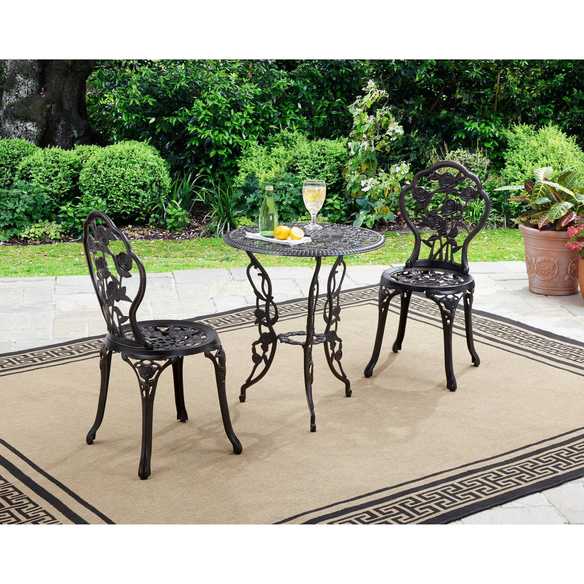 Better Homes And Gardens Rose 3 Piece Outdoor Bistro Set 65 67