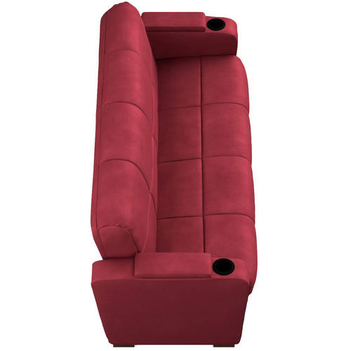 Mainstays Tyler Futon With Storage Sofa Sleeper Bed Red 259
