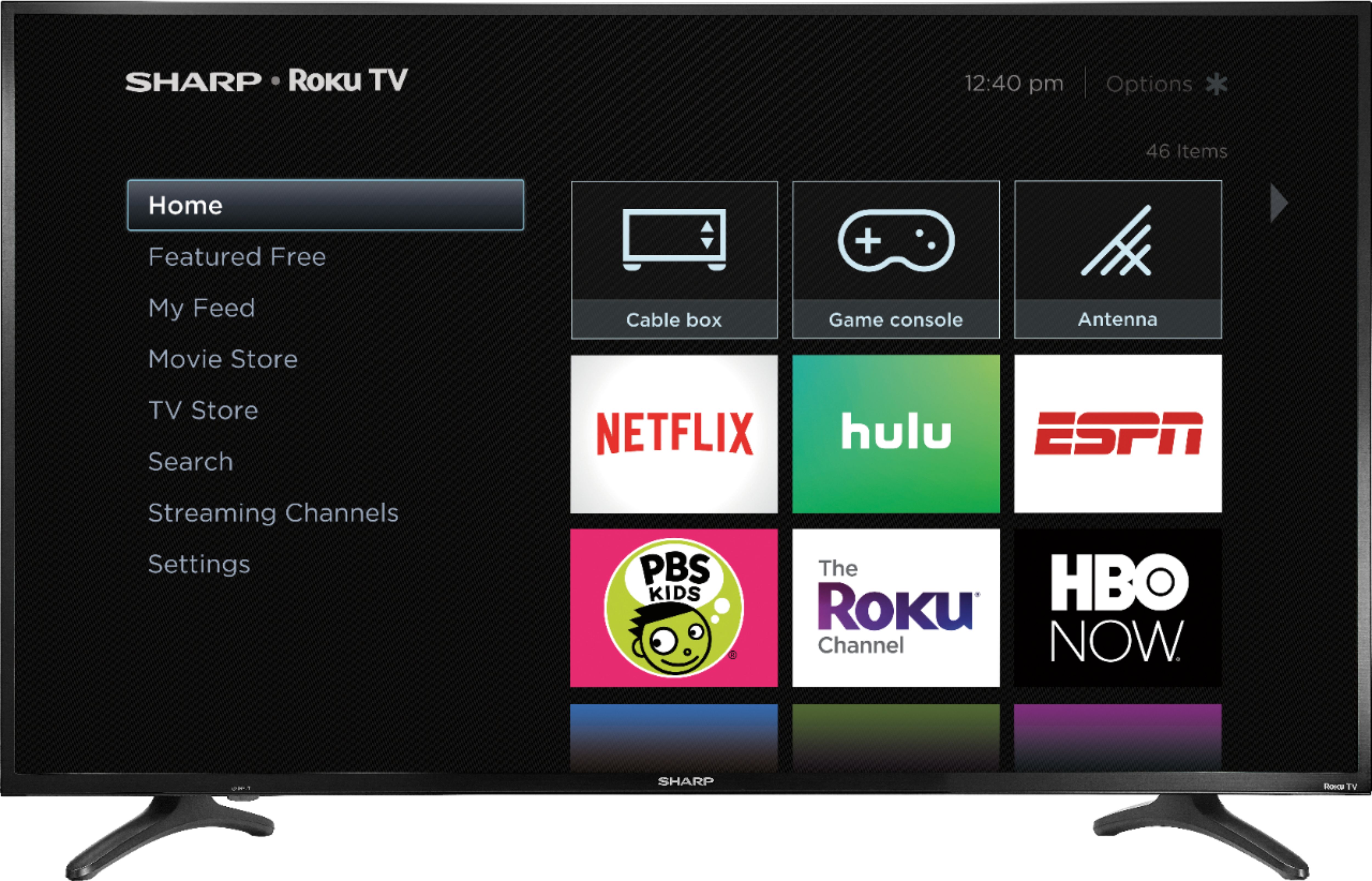 Sharp 50" Class LED 2160p Smart 4K UHD TV with HDR Roku TV LC-50LBU711U - Best Buy $280