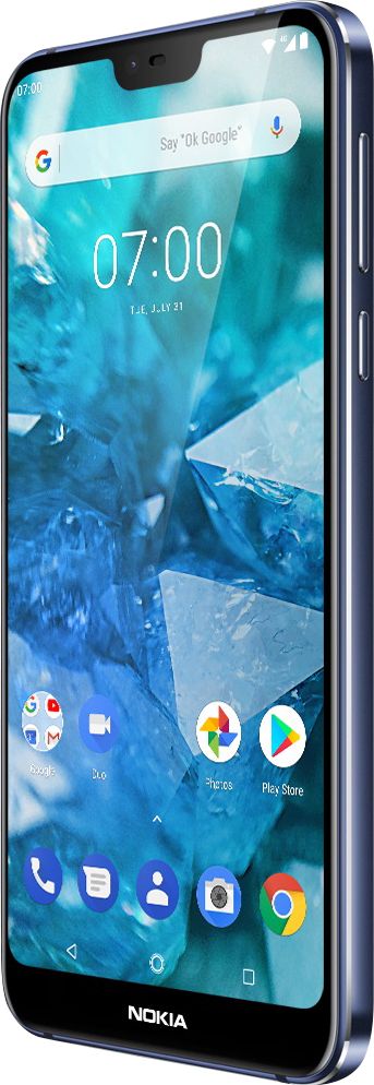 Nokia 7.1 with 64GB Memory Cell Phone (Unlocked) Blue TA-1085 BLUE - Best Buy $210