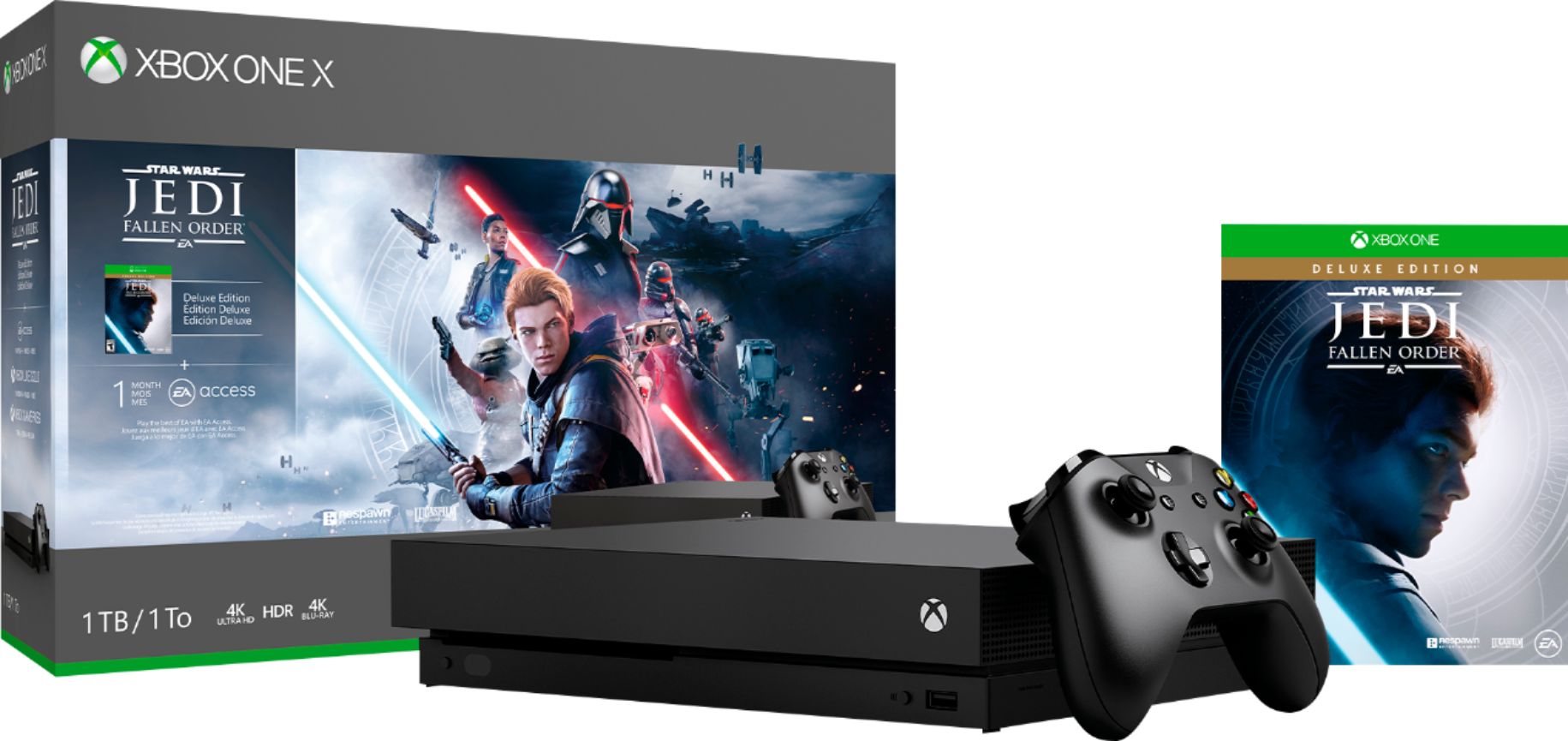 1TB Xbox One X Star Wars Jedi: Fallen Order DE Console ...