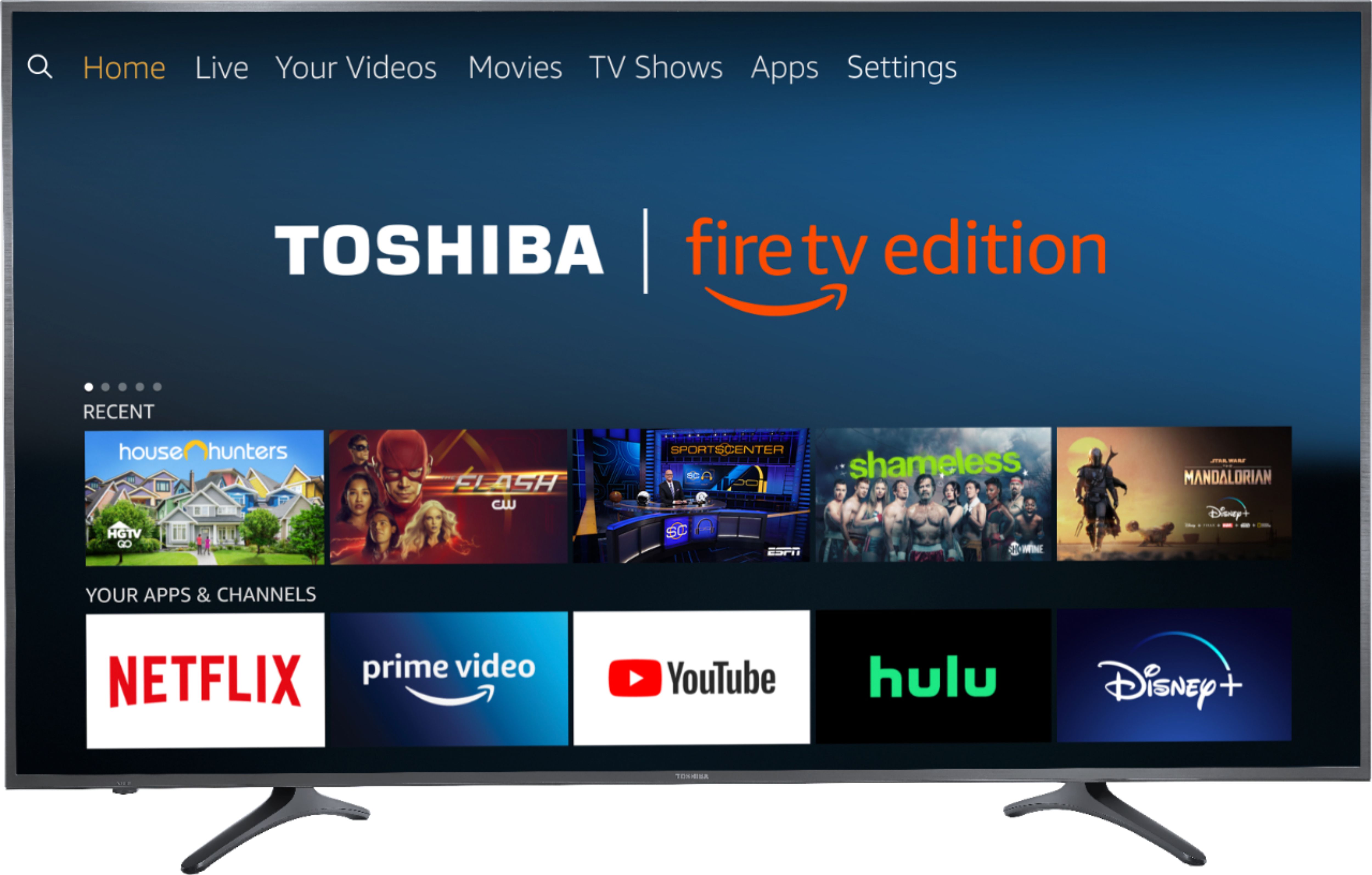 Toshiba - 65" Class - LED - 2160p - Smart - 4K UHD TV with HDR - Fire TV Edition $380