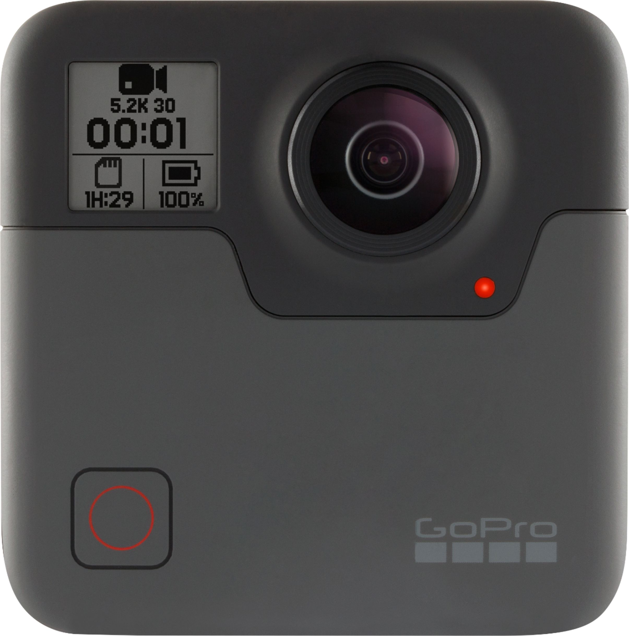 GoPro - Fusion 360-Degree Digital Camera - Black with free GoPro - Fusion Dual Battery Charger with Spare Battery & Rechargeable Lithium-Ion Replacement Battery for GoPro $200