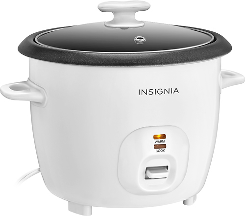 Insignia™ - 2.6-Quart Rice Cooker - White $15