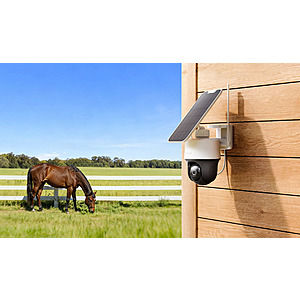 ReoLink Go PT S Lite 2K 4MP Wireless 4G LTE Security Camera (Built in SIM Card) + Solar Panels (2-Pack) $176.83