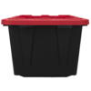 YMMV, Hyper Tough Large Storage Bin, 27 Gallon Plastic Storage Container with Snap-On Lid, Black and Red - $6.00 Walmart