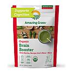 5.29 oz, Amazing Grass Brain Booster Organic Greens Powder 30 Servings, (Pack Of 12) - $17.99 Amazon