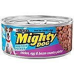 5.5-oz Cans, Purina Mighty Dog Wet Dog Food, Chicken, Egg and Bacon Flavor (Pack of 24) - $6.84 w/S&amp;S