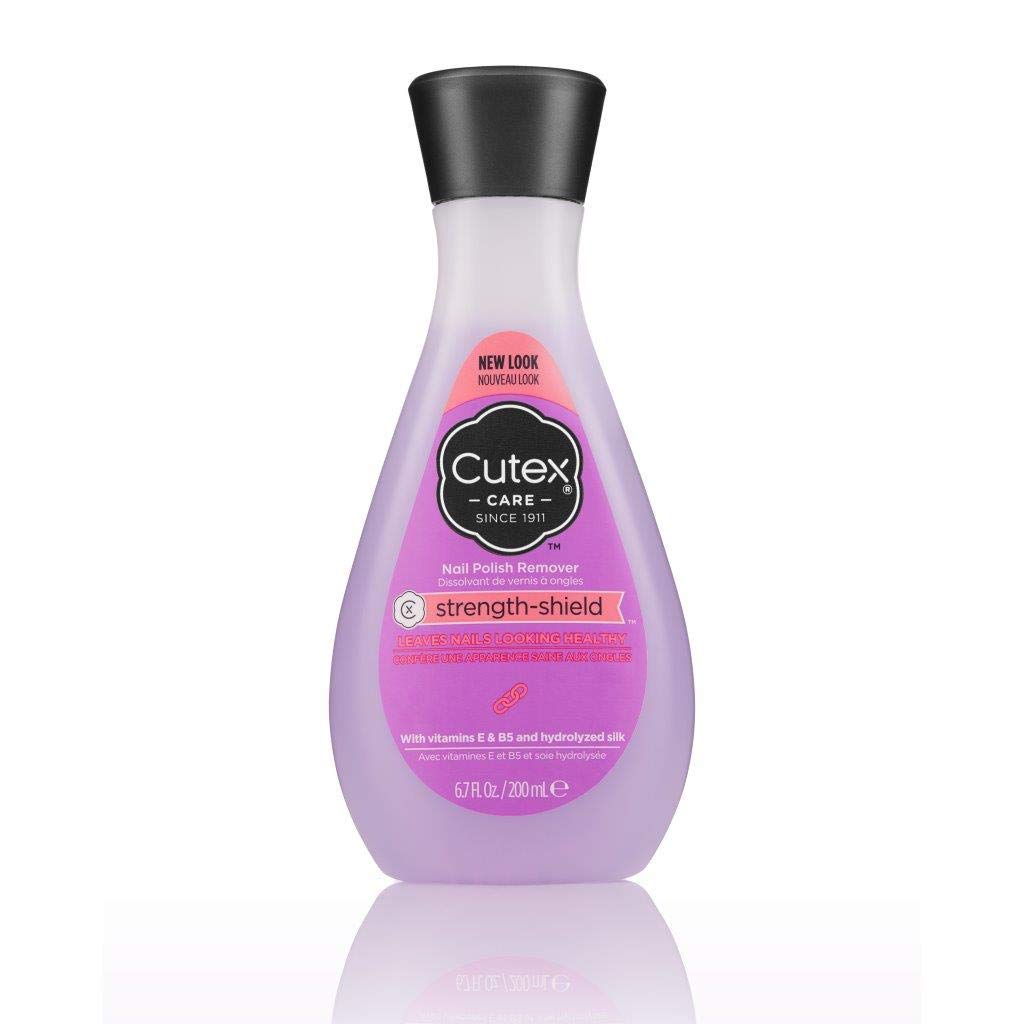 6.76 Fl Oz, Cutex Strength Shield Nail Polish Remover with Vitamins E, B5, and Hydrolized Silk - $1.38 w/S&S and coupon, (As Low As - $1.18)