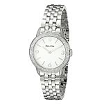 Bulova 96R181 Diamond Gallery Silver Stainless Steel White Dial Women's Watch $129.99 Ebay $130