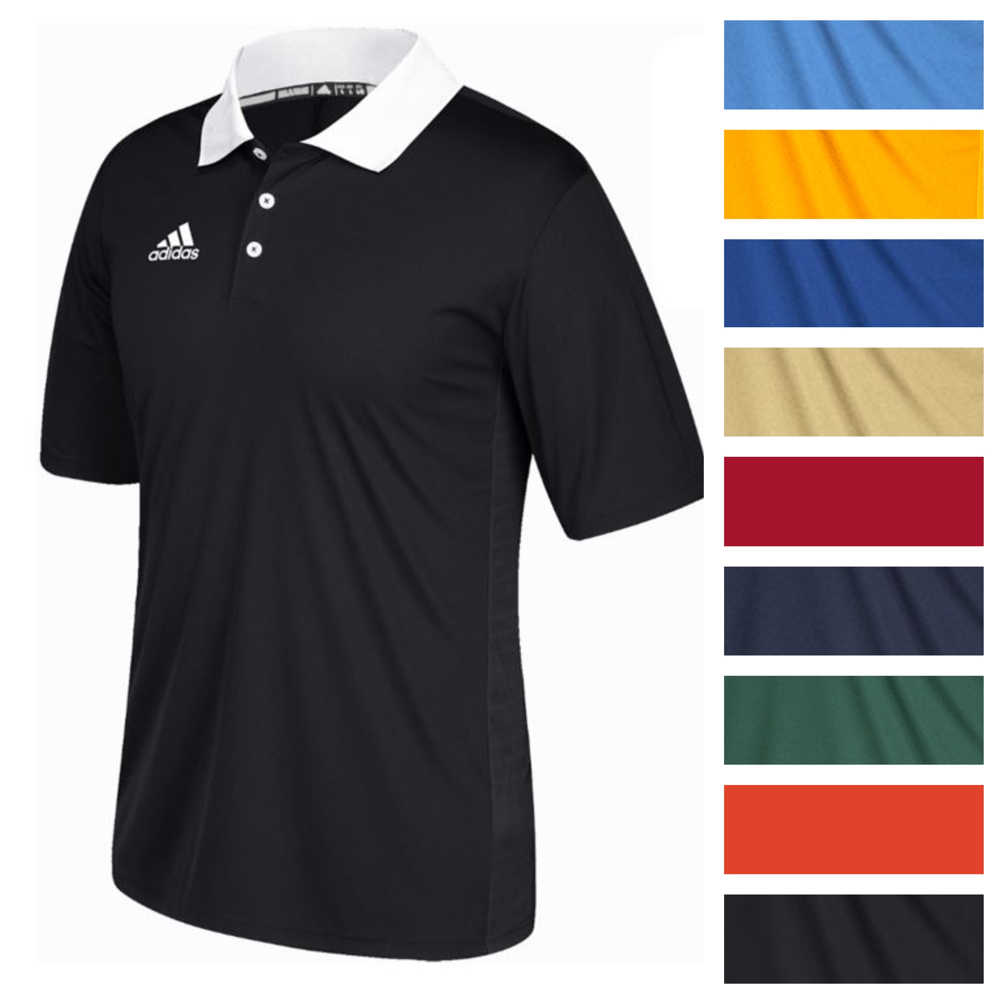 Adidas Men S Game Built Climalite Polo Athletic Coaching Casual Golf