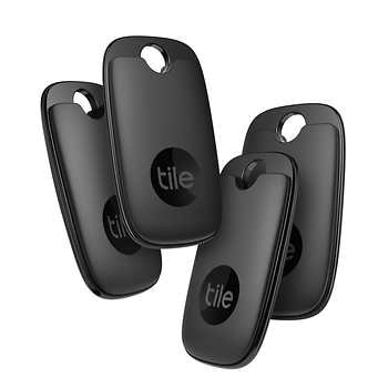 Tile Pro (2022) - 4-pack (Black) Bluetooth Tracker - $54.65
