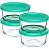 4-Pack 2-Cup Anchor Hocking Glass Storage Containers with Lids (Mint or Clear) $8.45 + Free S&amp;amp;H w/ Prime or $35+