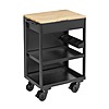 Husky Heavy Duty Welded Utility Cart with Wooden Top (Black) $170.14 + Free Shipping