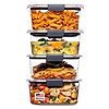 4-Pack 4.7-Cup Rubbermaid Brilliance Plastic Food Storage Containers w/ Lids $17.73 + Free S&amp;amp;H w/ Walmart+, Prime or on $35+