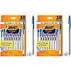 2-Pack 10-Count BIC Cristal Xtra Smooth Ballpoint Pen (Blue, Medium Point) $1.94 + Free Shipping w/ Prime or on $35+