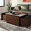 Sauder Manhattan Gate Modern Square Coffee Table (Rich Walnut Finish) $56.23 + Free Shipping