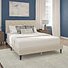 Mainstays Hillside Diamond Tufted Upholstered Queen Platform Bed (Ivory) $58.97 + Free Shipping