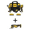DEWALT 20-Volt Maximum Lithium-Ion Cordless Combo Kit (2-Tool) and ATOMIC 20-Volt MAX Cordless Brushless Oscillating Multi Tool $229 + Free Shipping