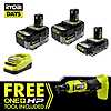 RYOBI ONE+ HP 18V Brushless Cordless Compact 3/8&amp;quot; Ratchet Kit with (1) 2.0 Ah Battery, (2) 4.0 Ah Batteries &amp;amp; Charger $159 + Free Shipping