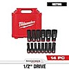 14-Piece Milwaukee SHOCKWAVE 1/2&amp;quot; Drive Metric Deep Well 6 Point Impact Socket Set $54.97 + Free Shipping