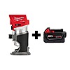 Milwaukee M18 FUEL 18V Lithium-Ion Brushless Cordless Compact Router with M18 5.0 Ah Battery $179 + Free Shipping