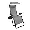 Style Selections Black Steel Frame Stationary Zero Gravity Chair w/ Gray Sling Seat $49.49 + Free Shipping