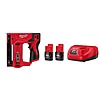 Milwaukee M12 12-Volt Lithium-Ion Cordless 3/8&amp;quot; Crown Stapler w/ M12 Compact 2.0 Ah Battery (2-Pack) Starter Kit and Charger $119 + Free Shipping