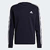 adidas Men's Essentials Fleece 3-Stripes Sweatshirt (Legend Ink/White) $14 + Free Shipping